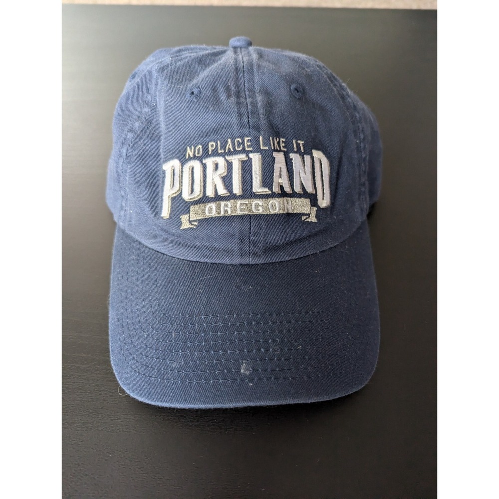 No Place‎ Like It Portland Oregon Strapback Dad Hat Cap Blue